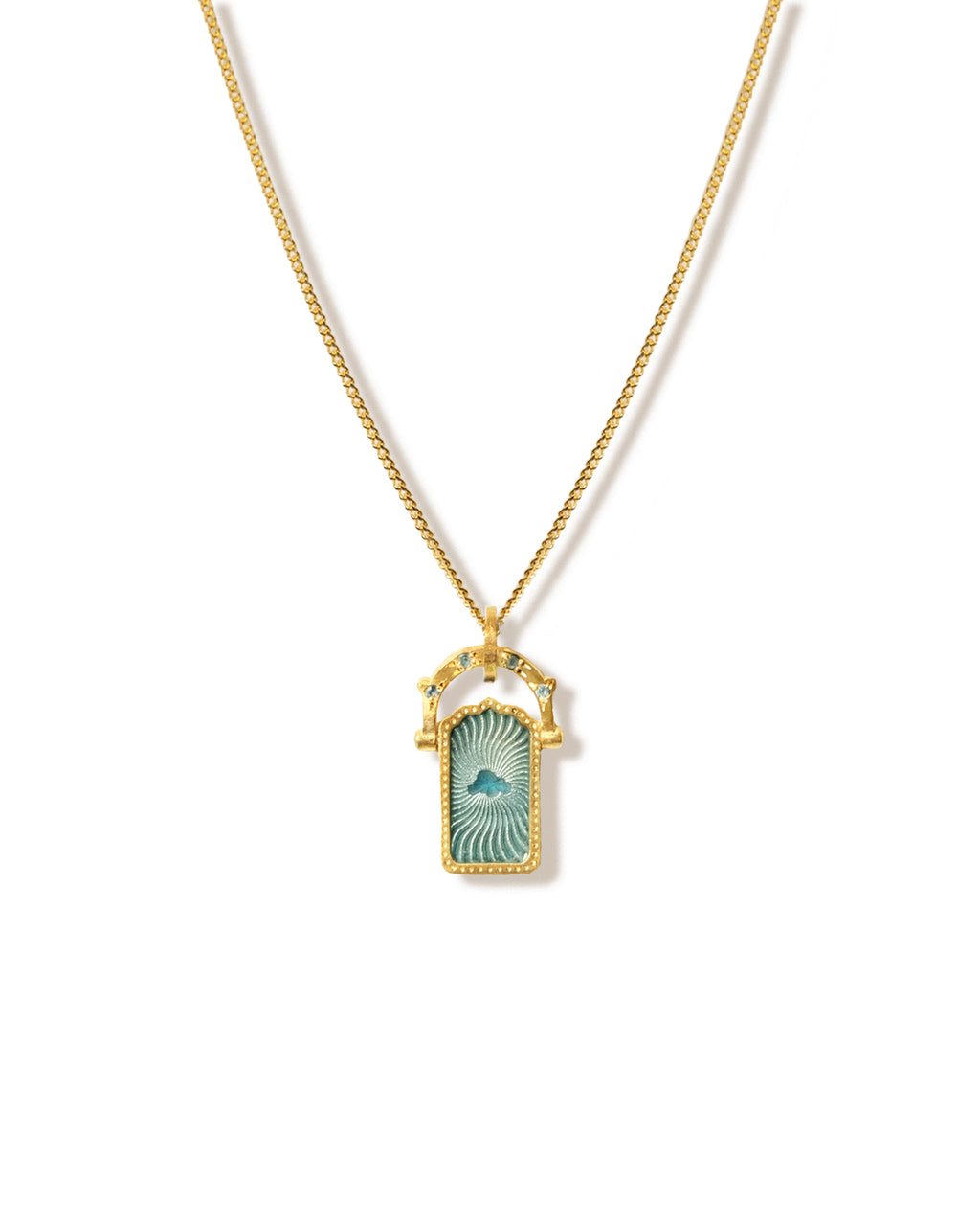 Dream Door Charm Kolye · Mavi Topaz