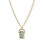 Dream Door Charm Kolye · Mavi Topaz