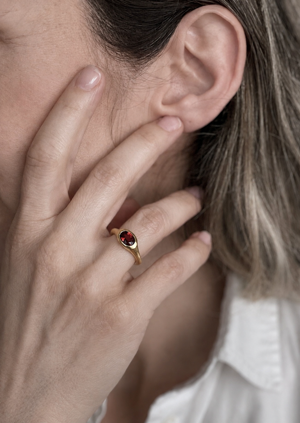 Signet Yüzük · Garnet