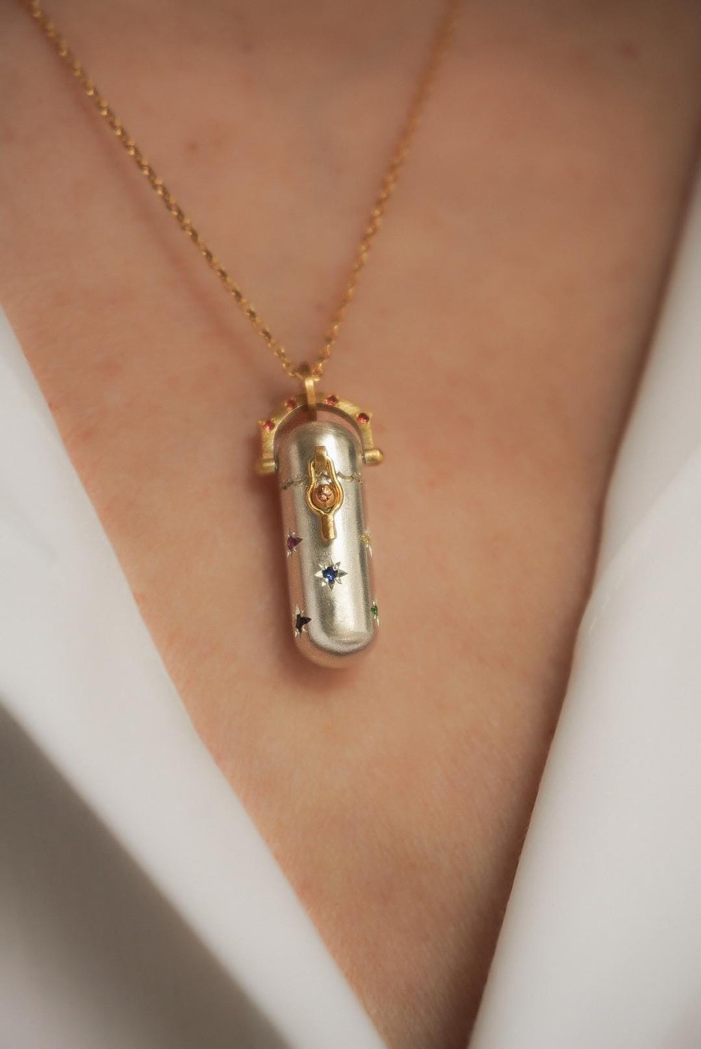 Stardust Wishing Capsule Locket