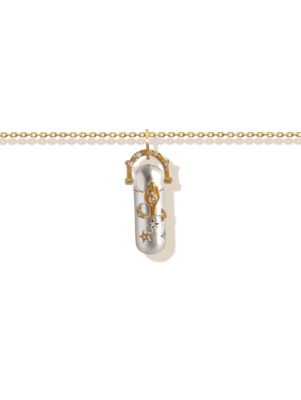 Stars Crescent Petite Locket