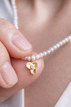 Violet Charm İnci Kolye
