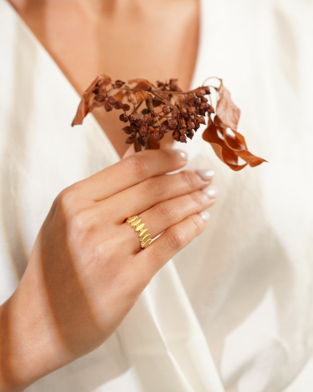 Leaf Pattern Ring