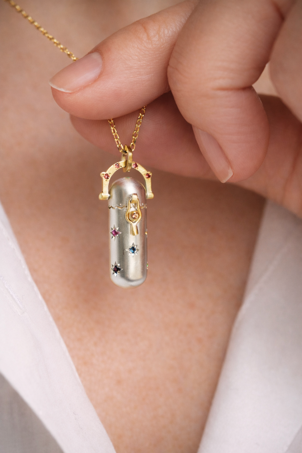 Stardust Wishing Capsule Locket