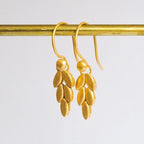 Wheat Leaf Earrings