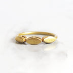 Sterling Silver Leaf Ring: Handmade Stacking Band