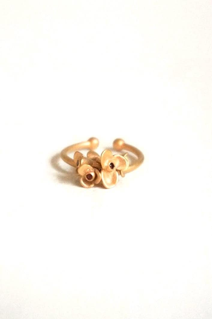 Violet Ring Red Garnet
