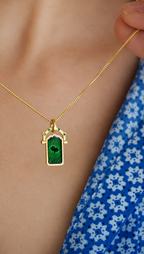 Door of Life Charm Tsavorite