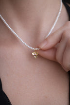 Violet Charm İnci Kolye
