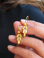 Wheat Leaf Earrings