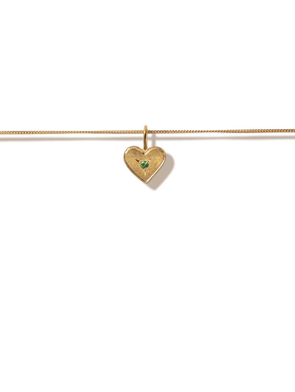 Fairy Heart Necklace · Tsavorite