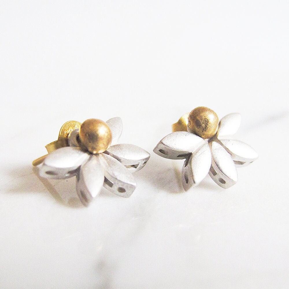 Lotus Stud Earrings