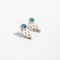 Aquamarine Leaf Earrings