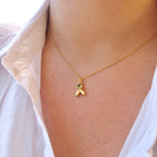 Peridot Olive Leaf Necklace