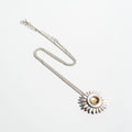 Sunflower Spinning Rutilated Quartz Necklace
