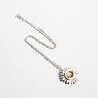 Sunflower Spinning Rutilated Quartz Necklace