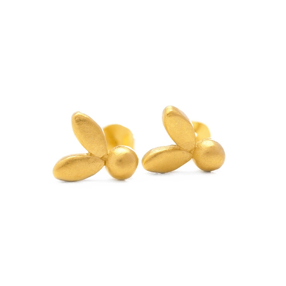 Olive Leaf Studs