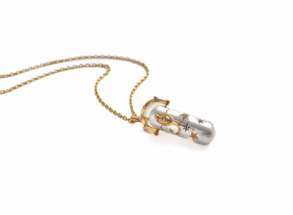 Stars Crescent Petite Locket