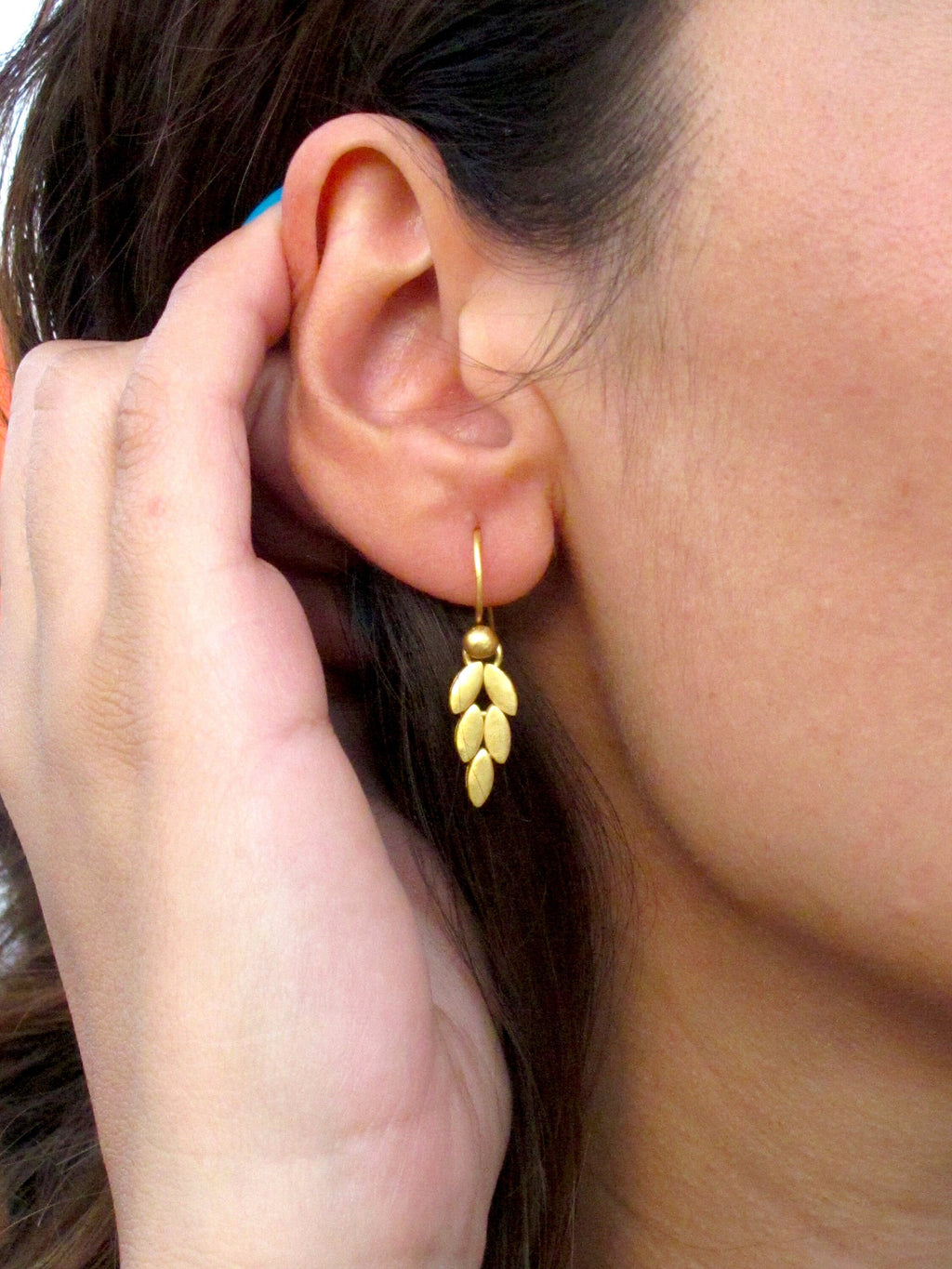 Wheat Leaf Earrings