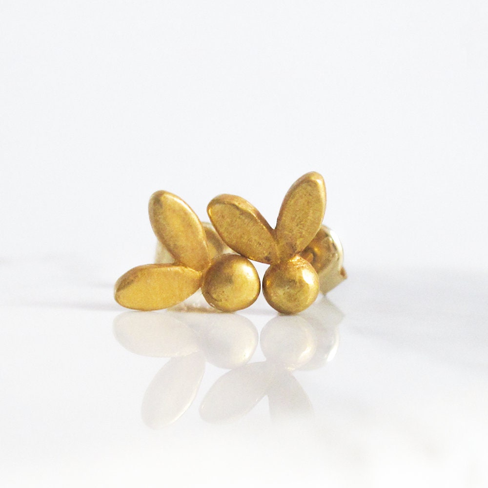 Olive Leaf Studs