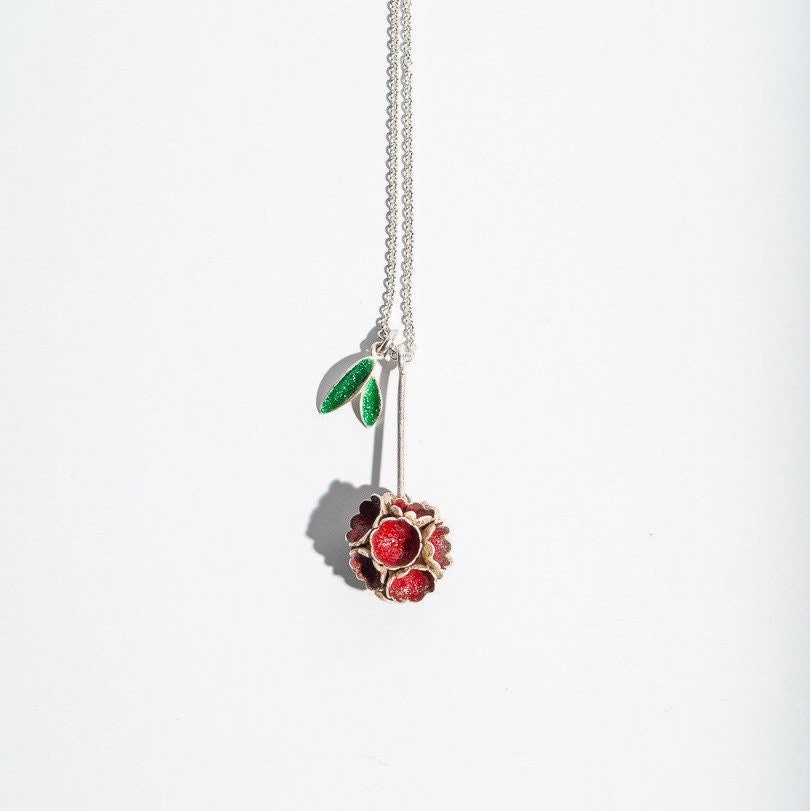 Sakura Enamel Necklace