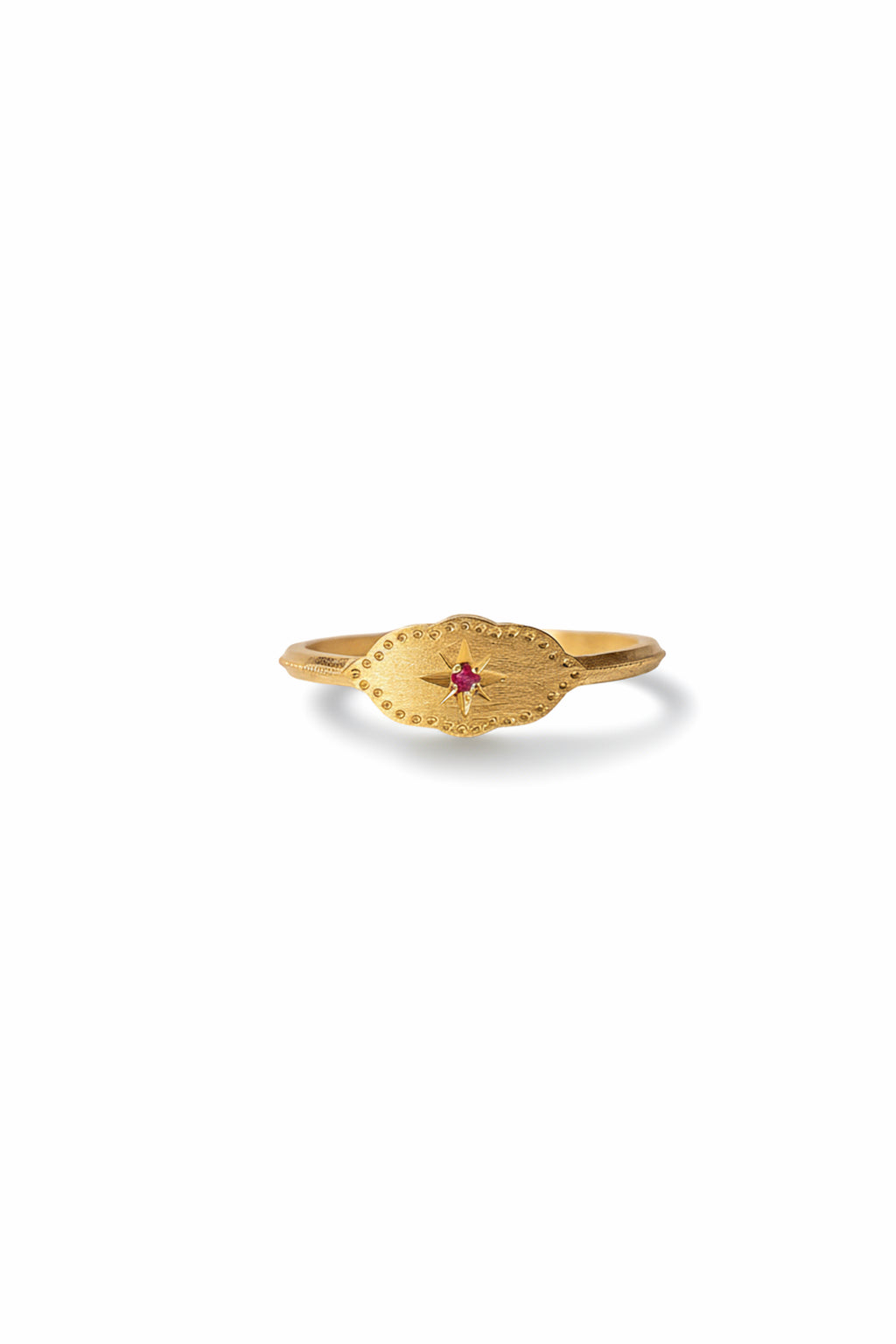 Evil Eye Ring · Pink Sapphire