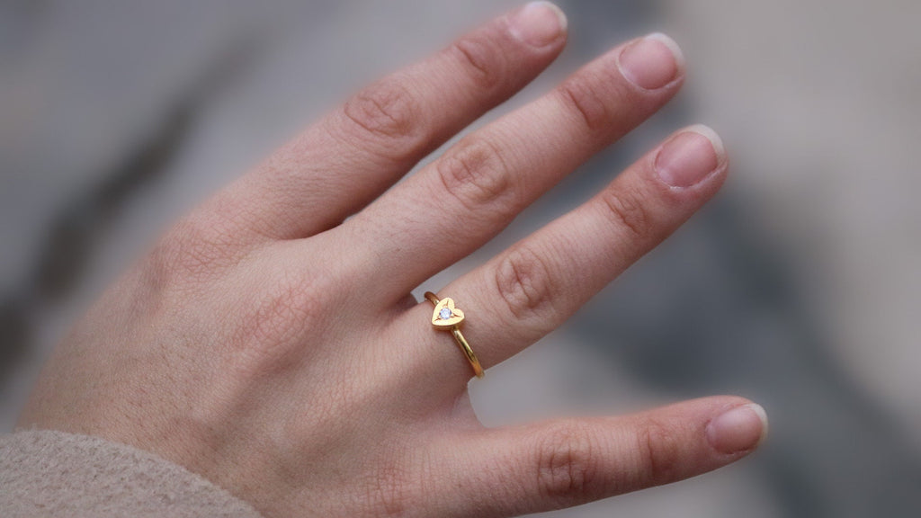 Fairy Heart Ring with Diamond