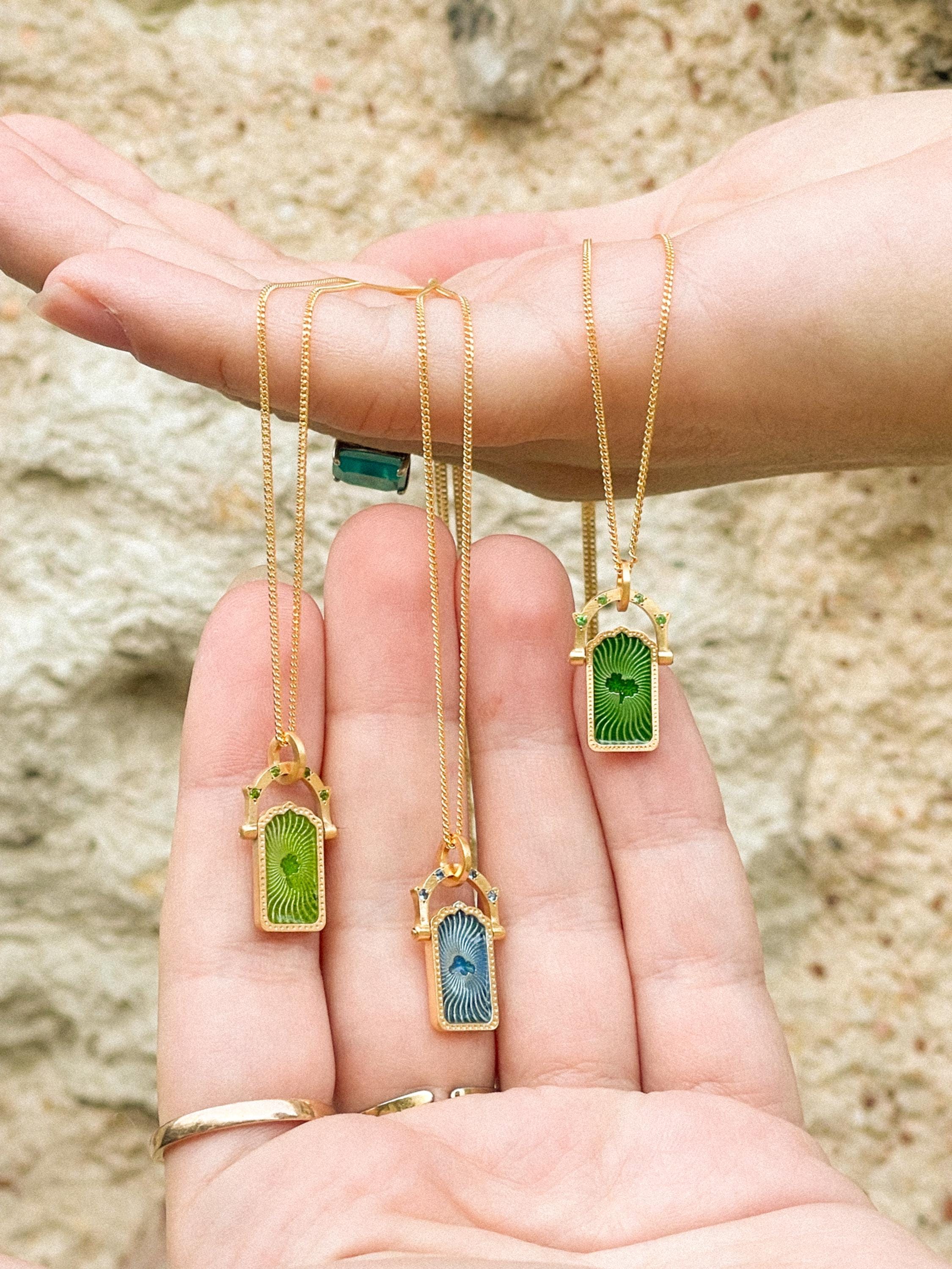 Door of Luck Charm Tsavorite