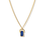 Wish Door Charm Necklace · Blue Topaz
