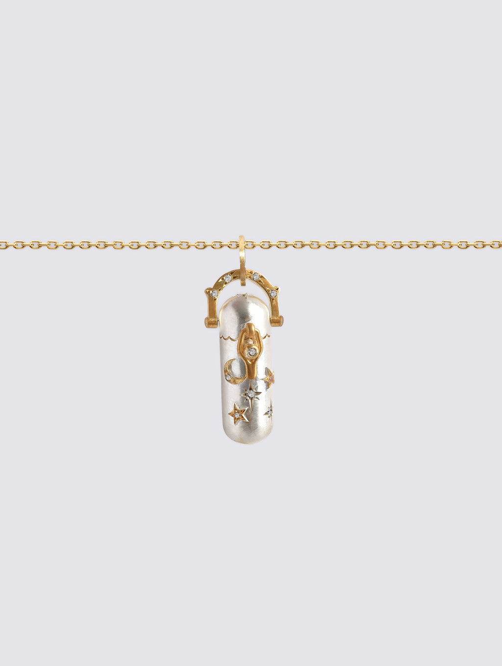Stars Crescent Petite Locket