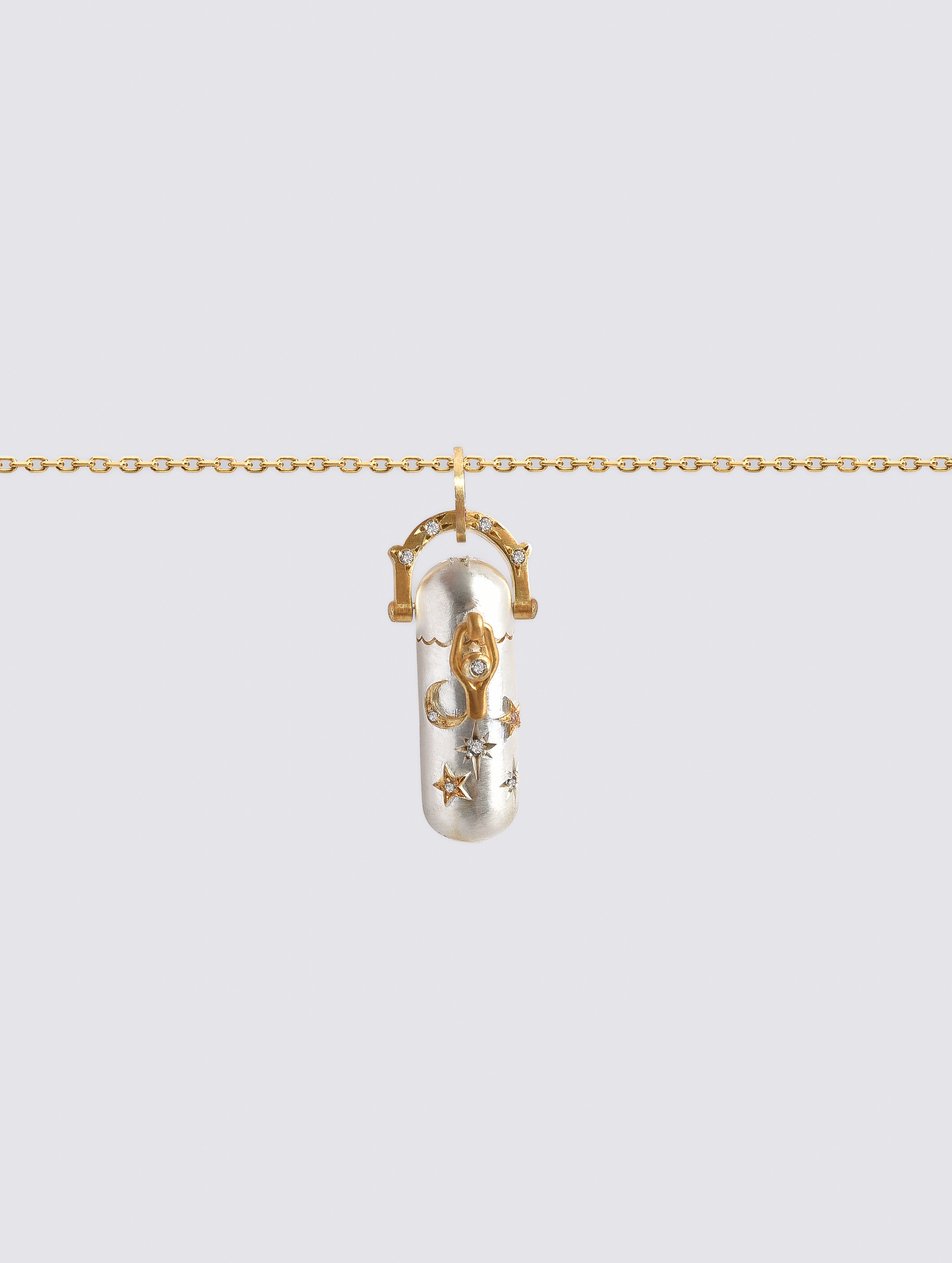 Stars Crescent Petite Locket