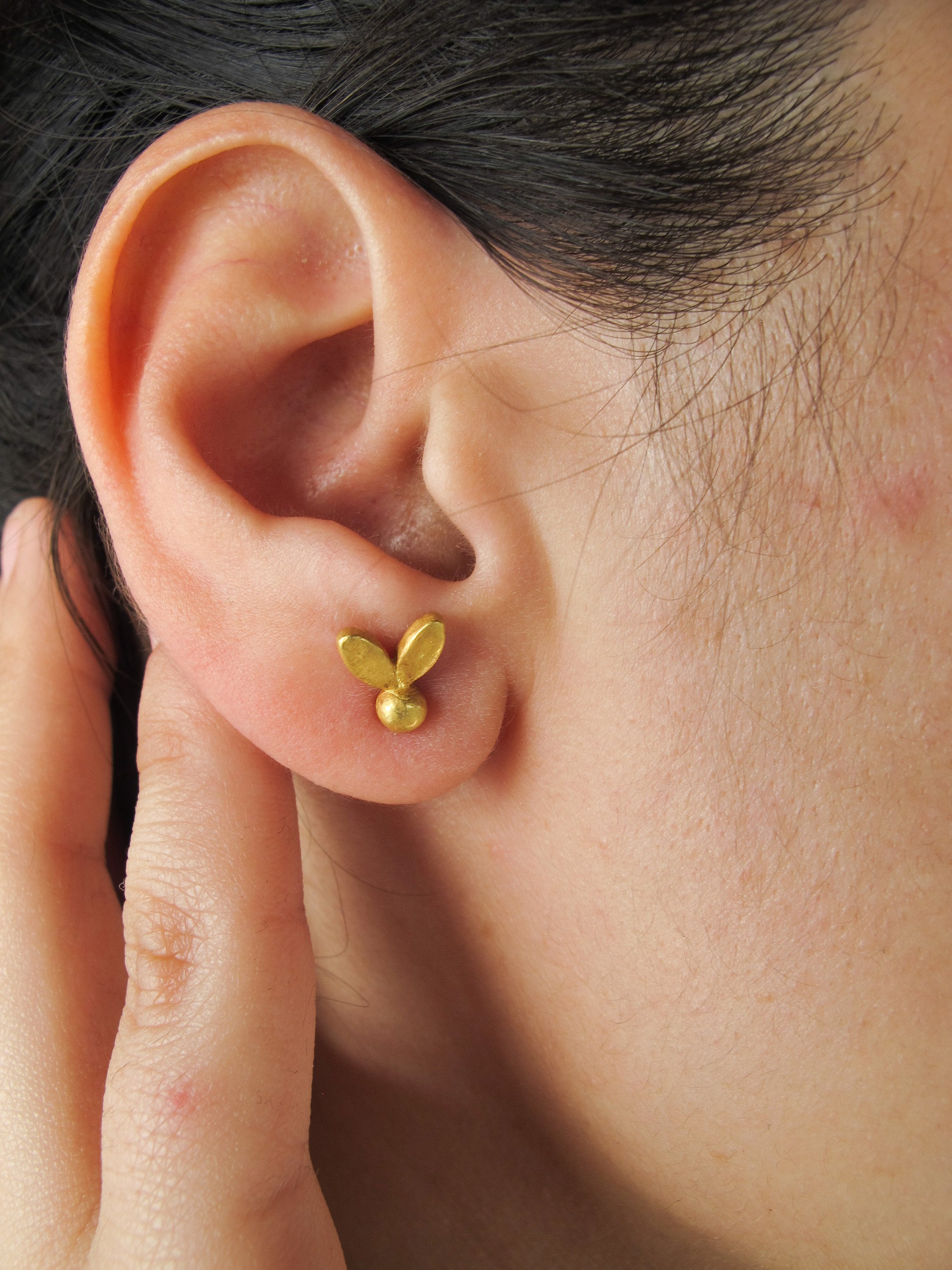 Olive Leaf Studs