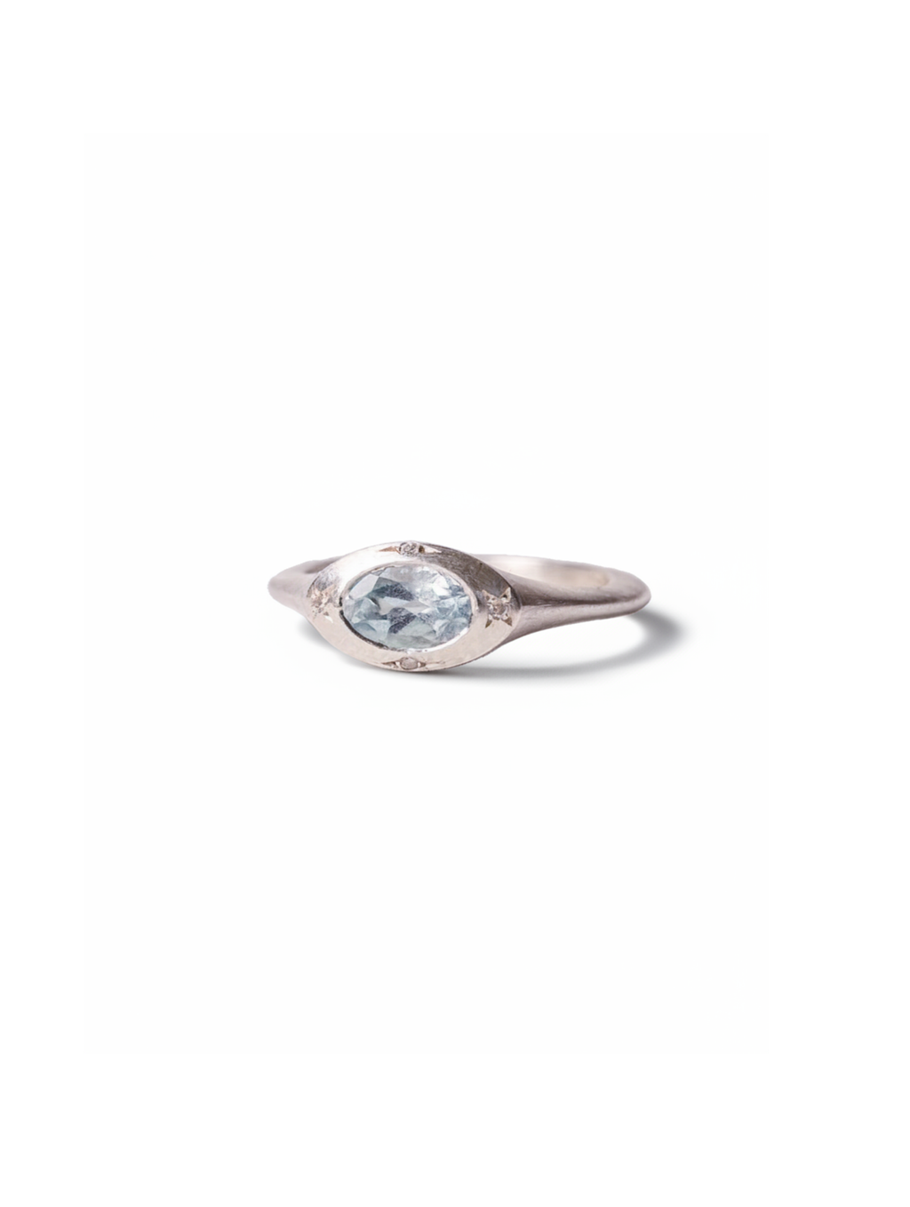 Signet Ring · Swiss Blue Topaz