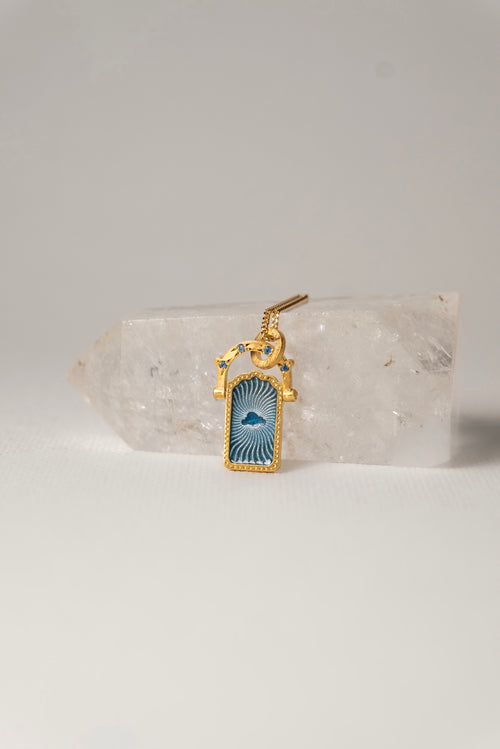 Door of Dream Charm Blue Topaz