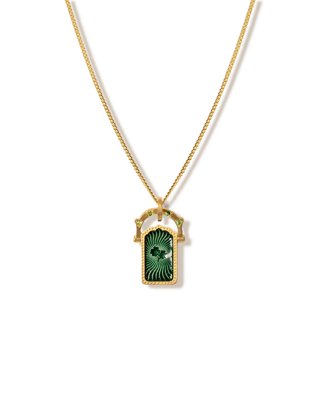 Life Door Charm Kolye · Tsavorit