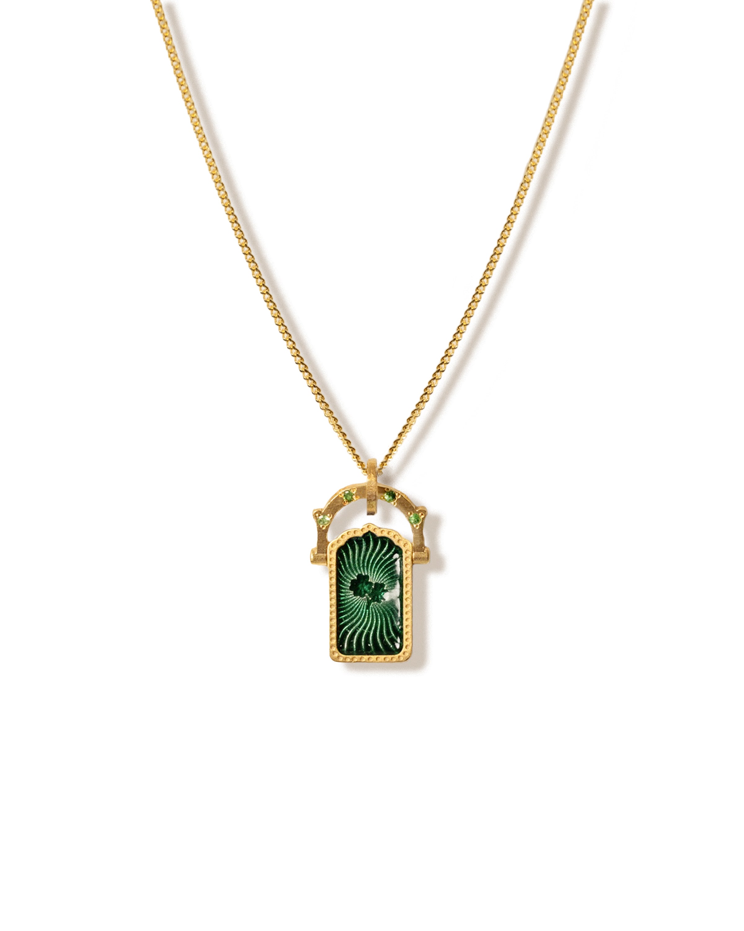 Life Door Charm Necklace · Tsavorite