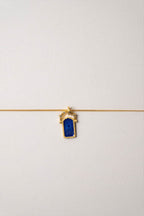 Door of Wish Charm Kolye · Blue Topaz