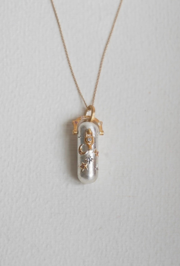 Stars Crescent Petite Locket