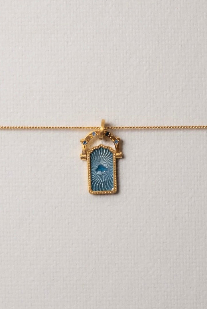 Door of Dream Charm Blue Topaz