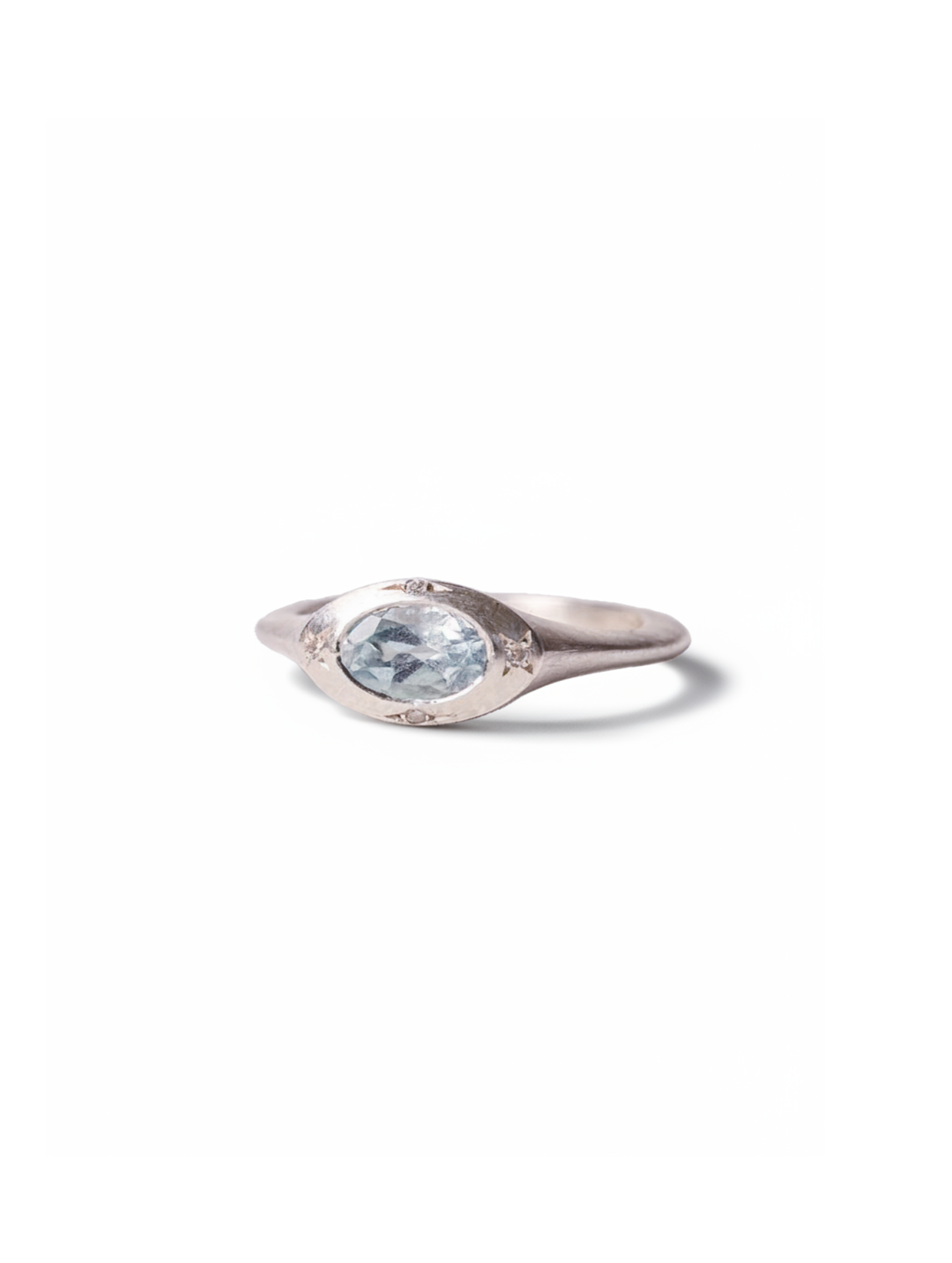 Signet Ring · Swiss Blue Topaz