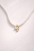 Violet Charm İnci Kolye