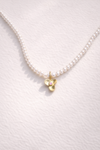 Violet Charm İnci Kolye