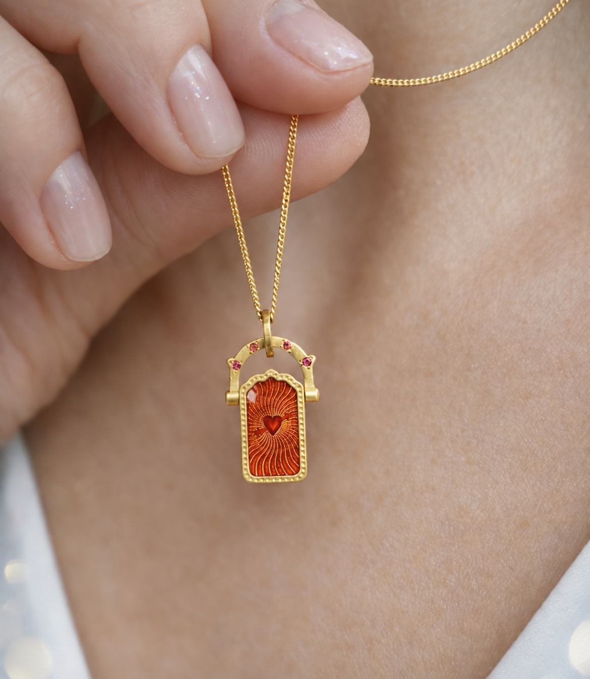 Eternal Love Door Charm Necklace · Sapphire
