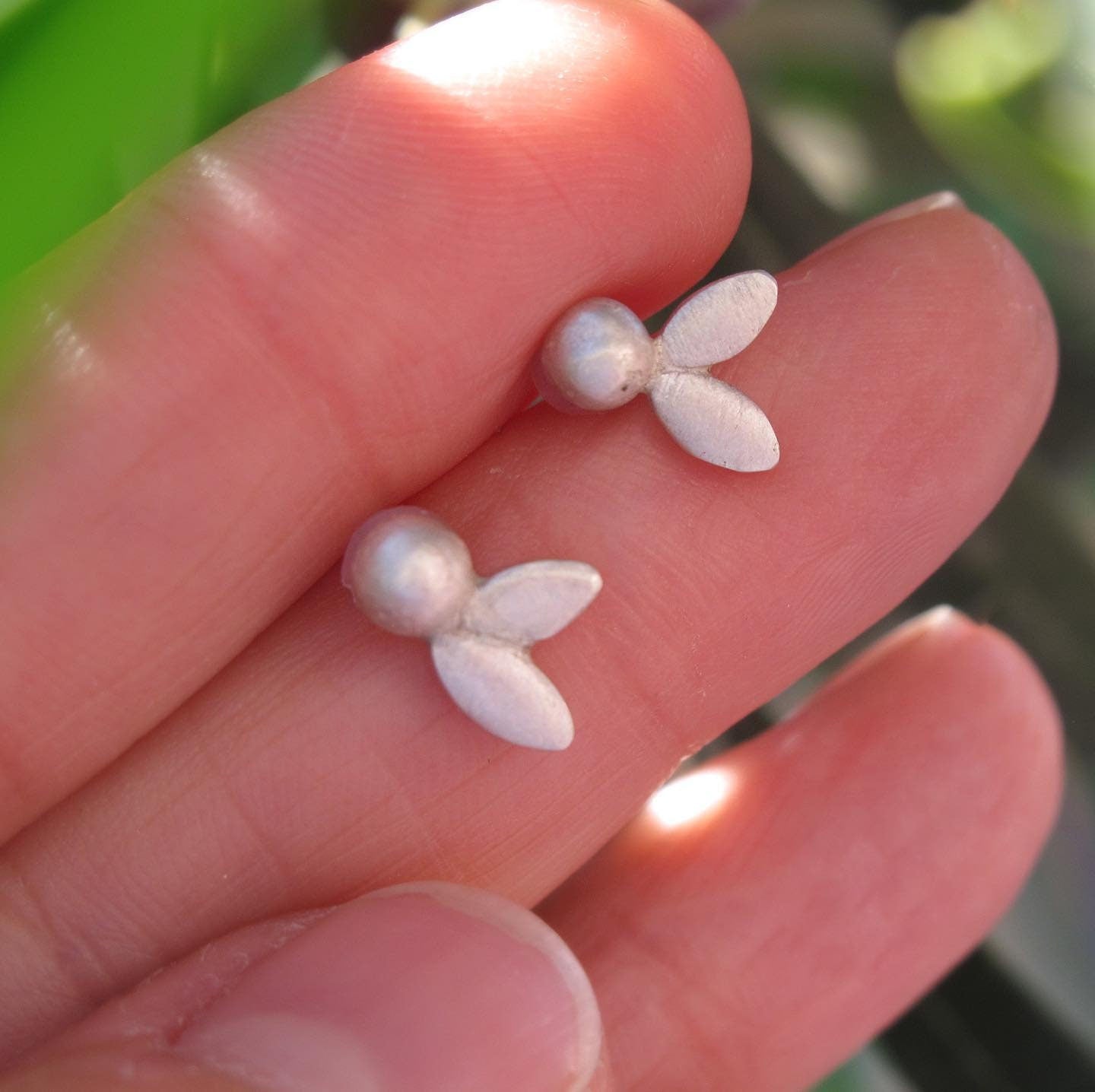 Olive Leaf Studs