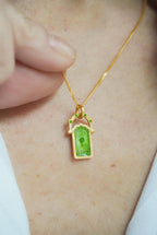 Door of Luck Charm Tsavorite