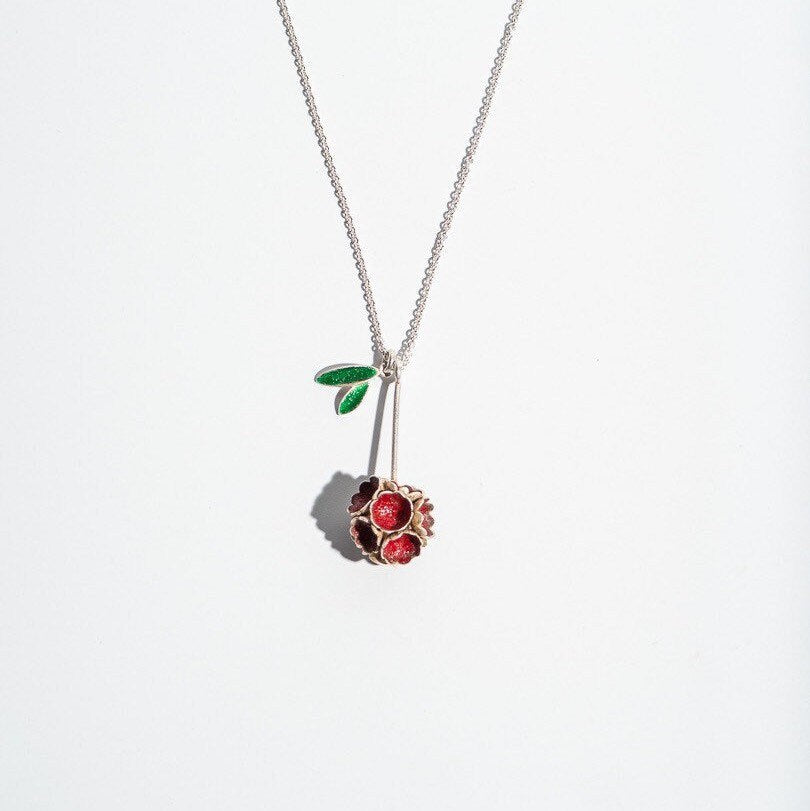 Sakura Enamel Necklace