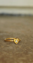 Fairy Heart Ring with Diamond