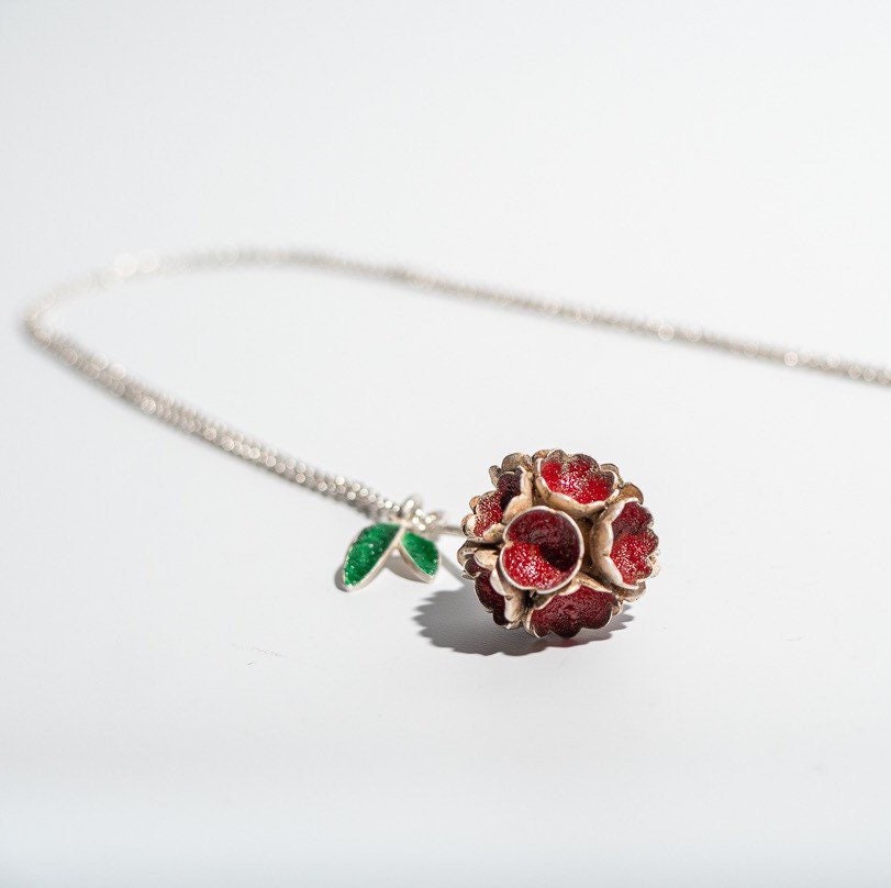 Sakura Enamel Necklace