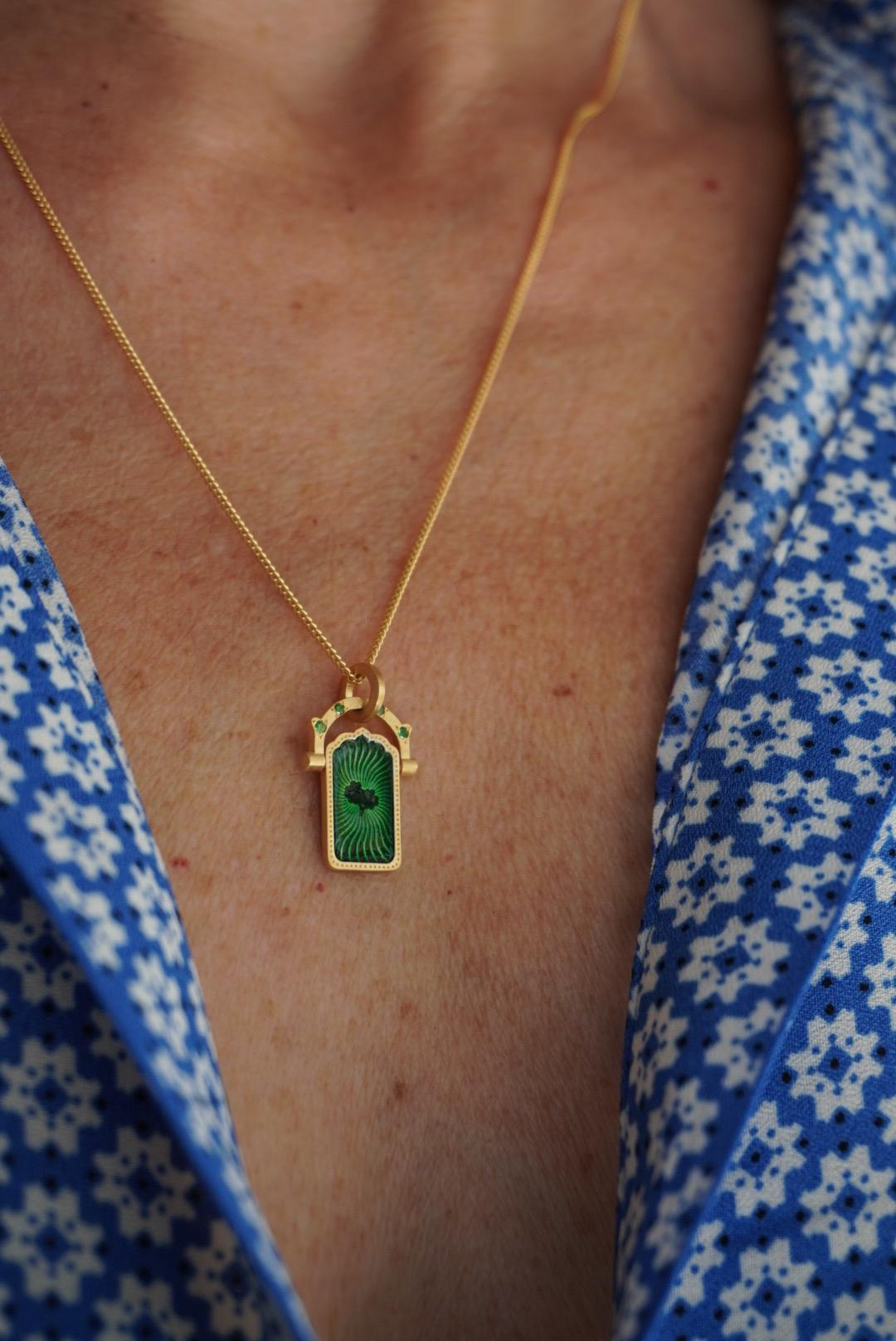 Door of Life Charm Tsavorite