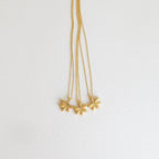 Gold Plated Lotus Flower Necklace: Handmade Sterling Silver Water Lily Pendant